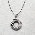 Ouroboros Pendant Necklace 925 Sterling Silver Viking Dragon 16"-18"