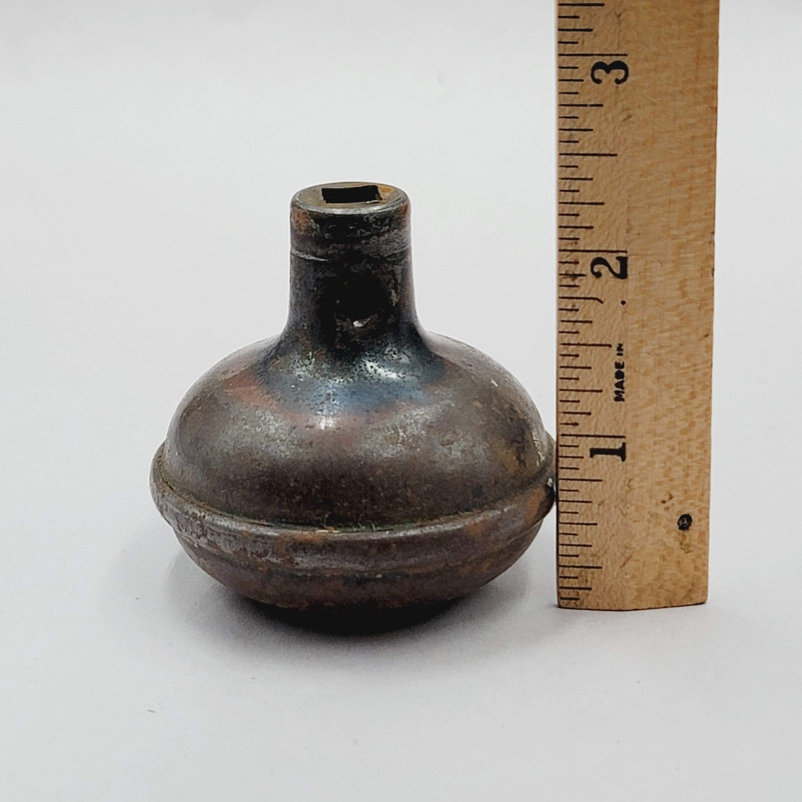 Vintage SINGLE Steel Doorknob Salvage Door Hardware 2.25" (115)