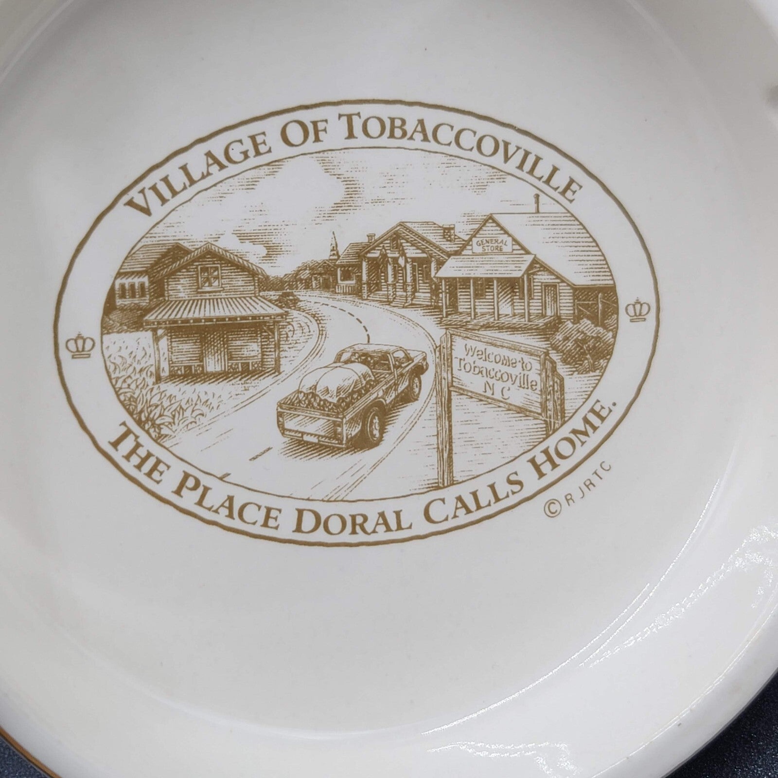 Vintage Doral Ashtray Village of Tobaccoville RJ Reynolds Cigarettes Advertising