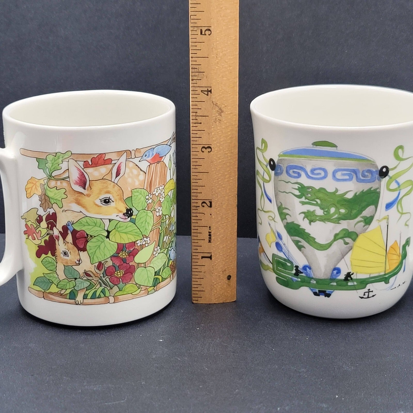 Villeroy Boch Le Ballon and Little Cat Childs Mugs Lot of 2