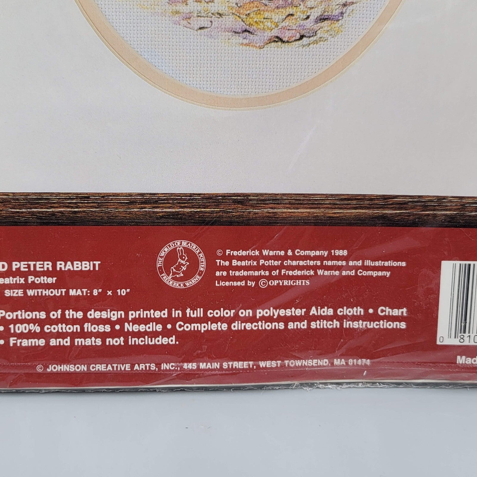 Vintage Benjamin Bunny and Peter Rabbit ColorArt Cross Stitch Kit NIP 8x10