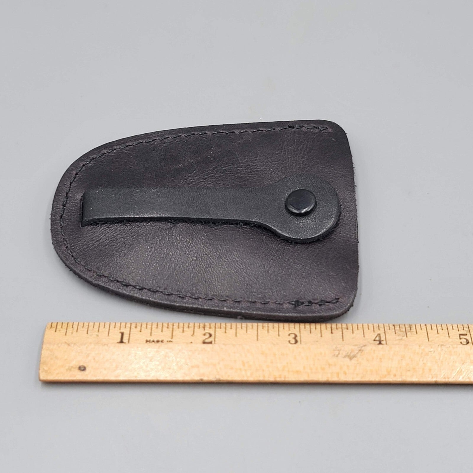 Genuine Leather Keychain Hidden Pouch Bird Design