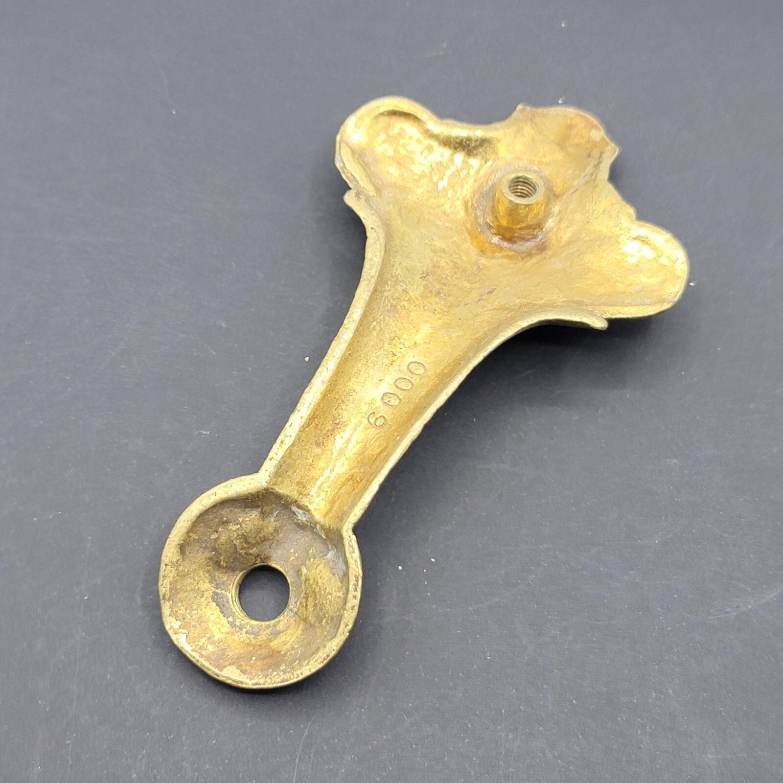Antique Art Nouveau Deco Solid Brass Bridge Lamp Part Salvage Reclaimed