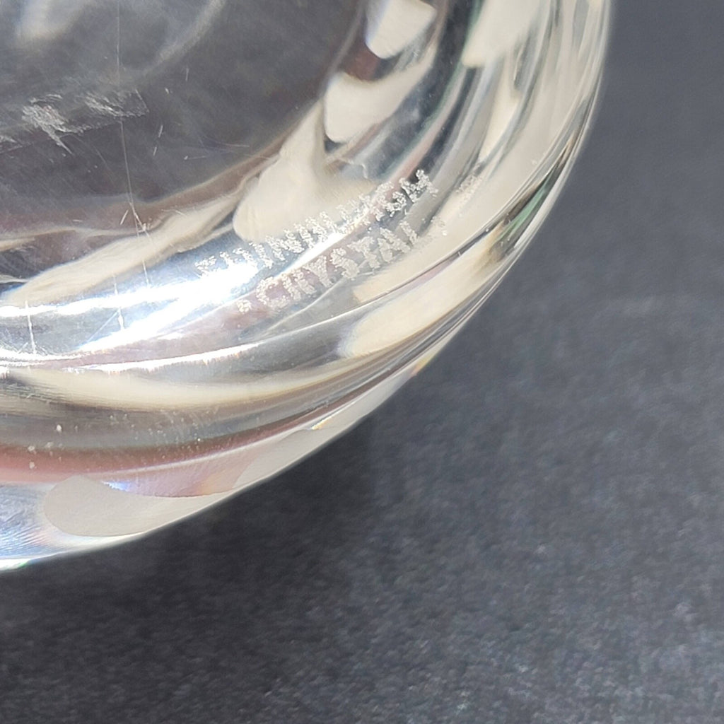 Edinburgh Castle Etched Crystal Round Paperweight 3" Dome
