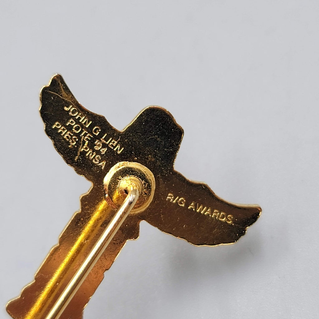 Vintage Enamel Nile Seattle Shriners Totem Pole Hat Lapel Stick Pin 2.5"