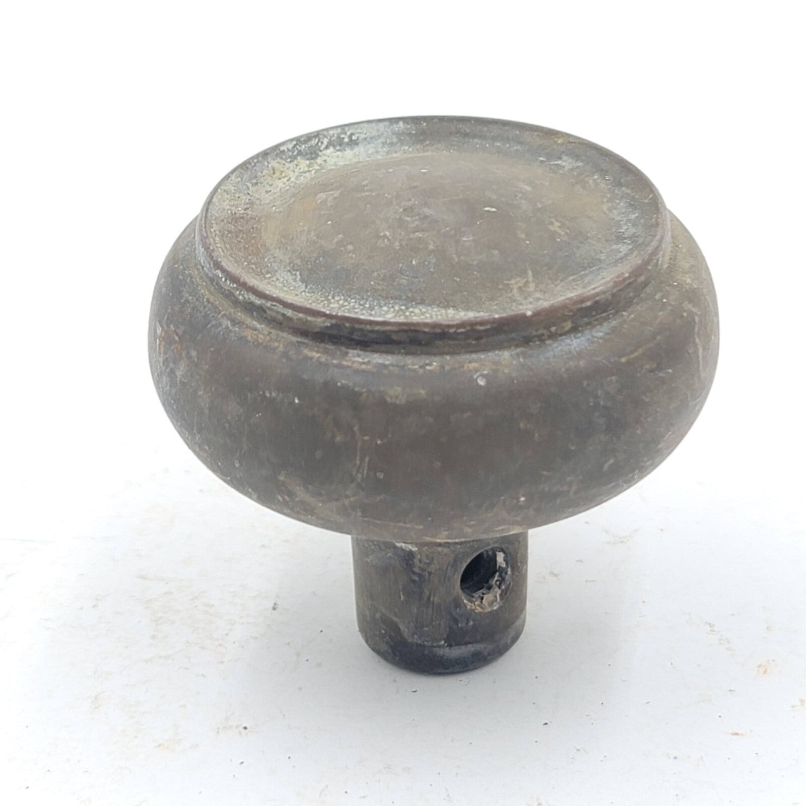 Vintage SINGLE Steel Doorknob Salvage Reclaimed Door Hardware 2.25 in 1148o