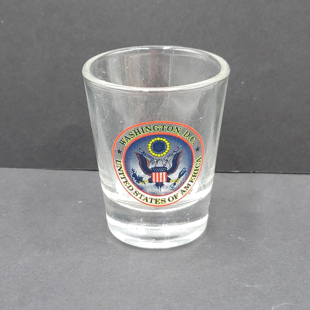 Washington DC Shot Glass Presidential Emblem Eagle Souvenir