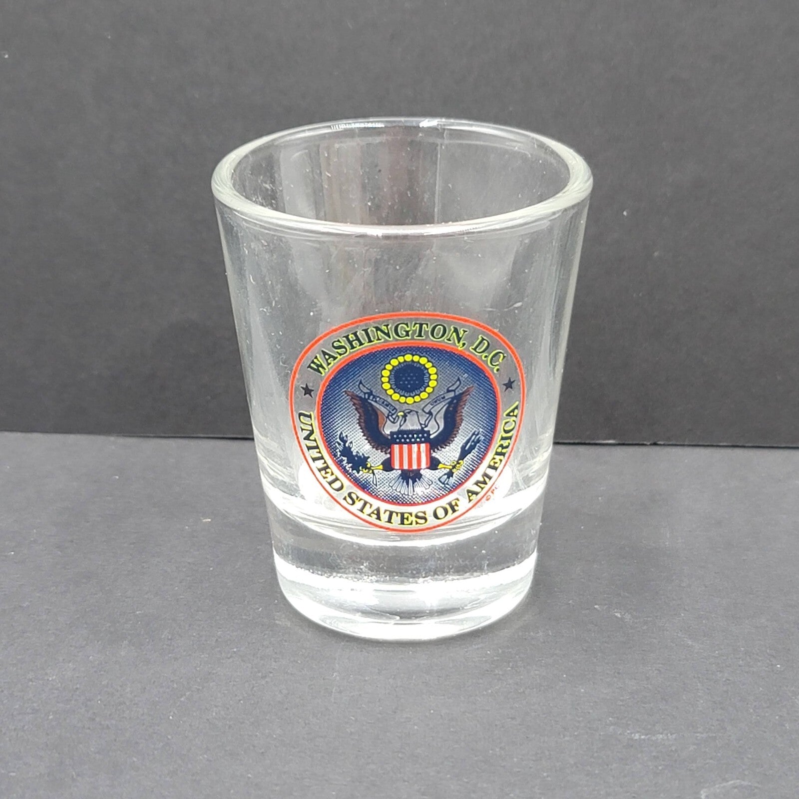 Washington DC Shot Glass Presidential Emblem Eagle Souvenir