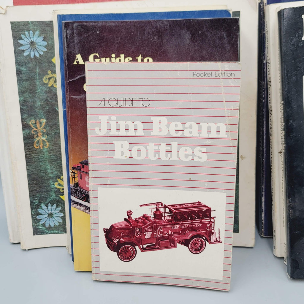 Jim Beam Bottles Collector Books Lot of 13 and Other Collectible Decanters