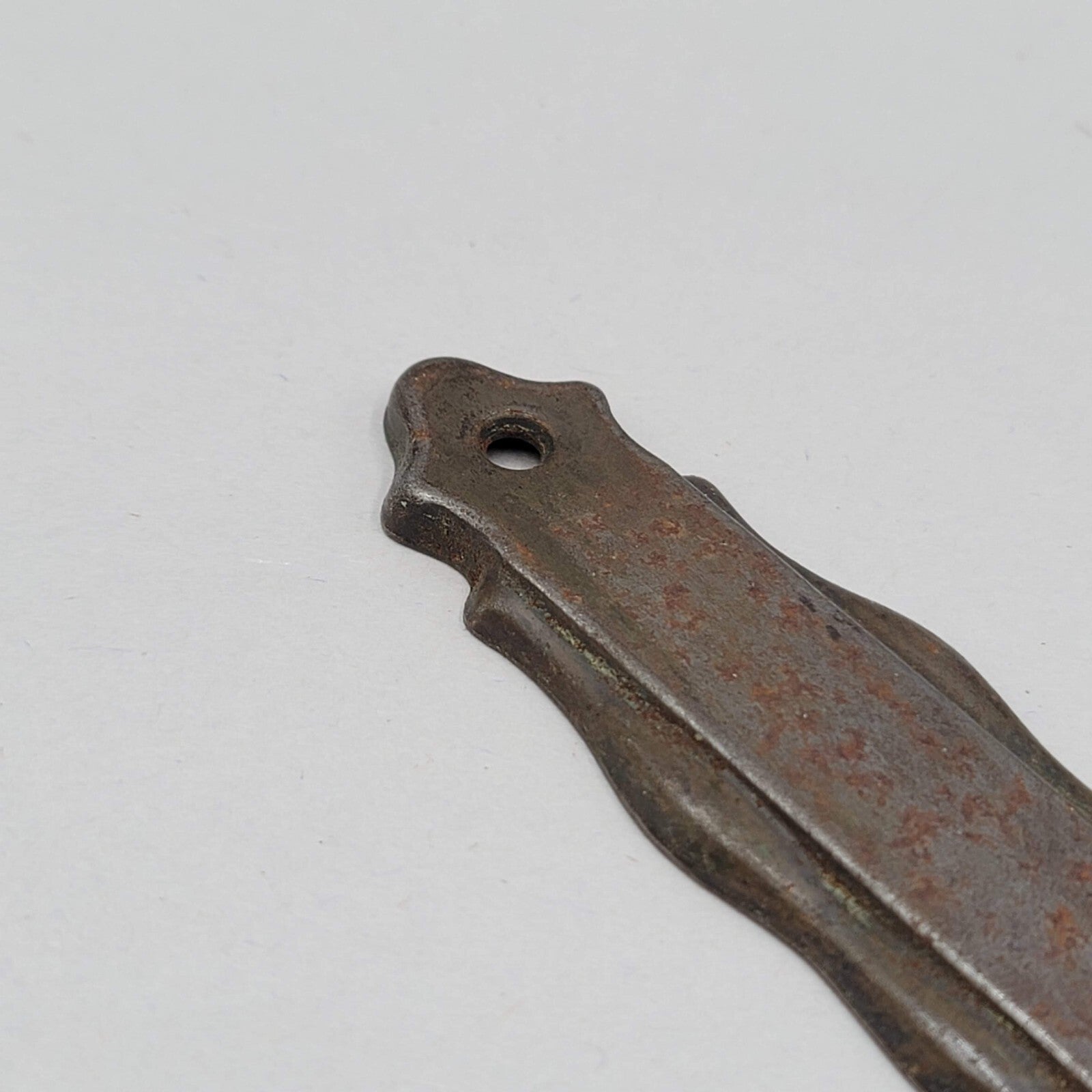 Vintage Doorknob Back Plate Skeleton Keyhole Salvage Hardware Steel