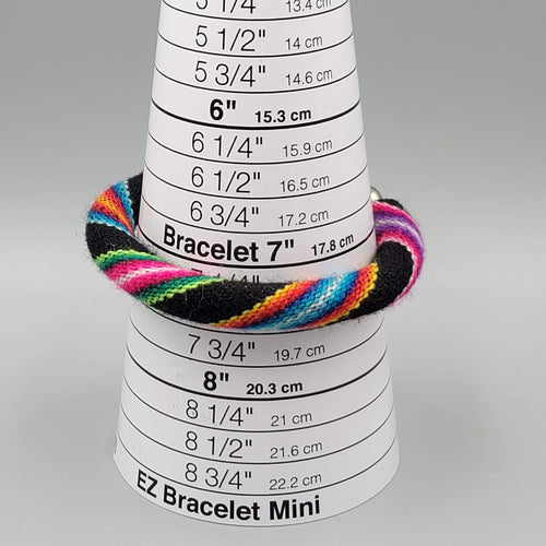 Baja Bangle Bracelet Woven Fabric  Men Women 7.5 in