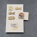 Vintage Lot of 4 Pins United Way Pin Back Plastic and Metal Love One Sticker