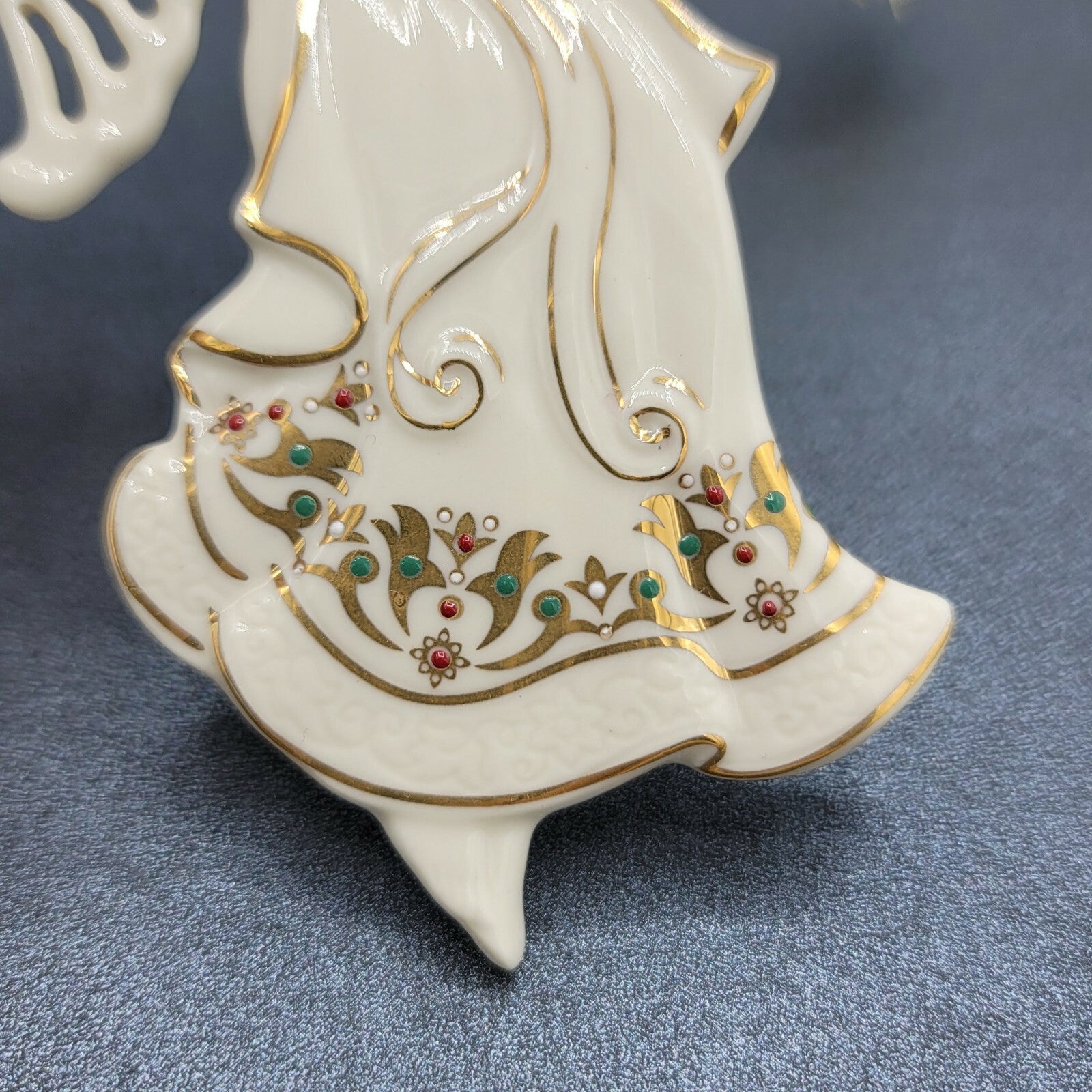 Lenox Renaissance Angel Bisque Ivory Porcelain Christmas Ornament 5 1/4"