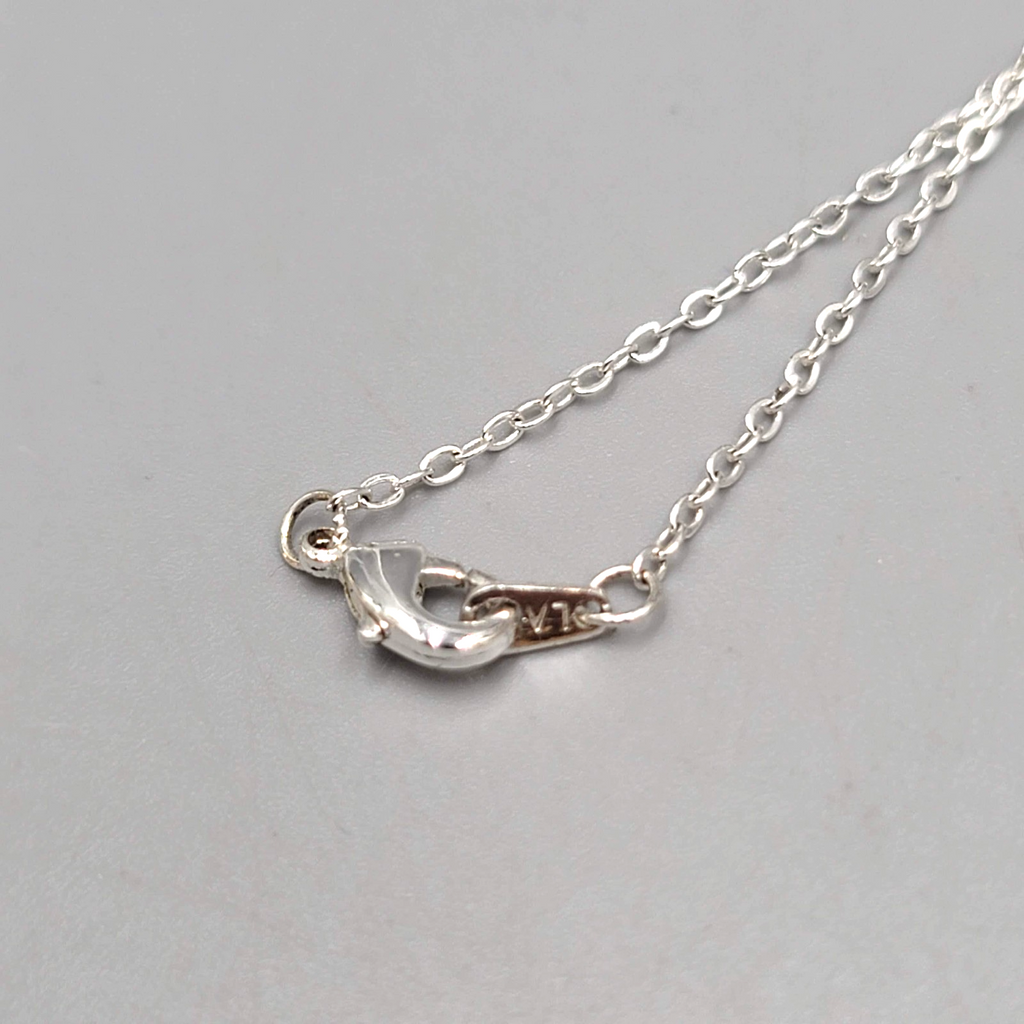Angel Pendant Crystal Gold Plated Heart Necklace Silver Plated 18"