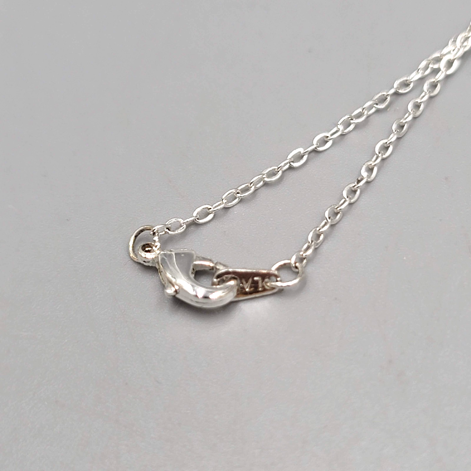Angel Pendant Crystal Gold Plated Heart Necklace Silver Plated 18"