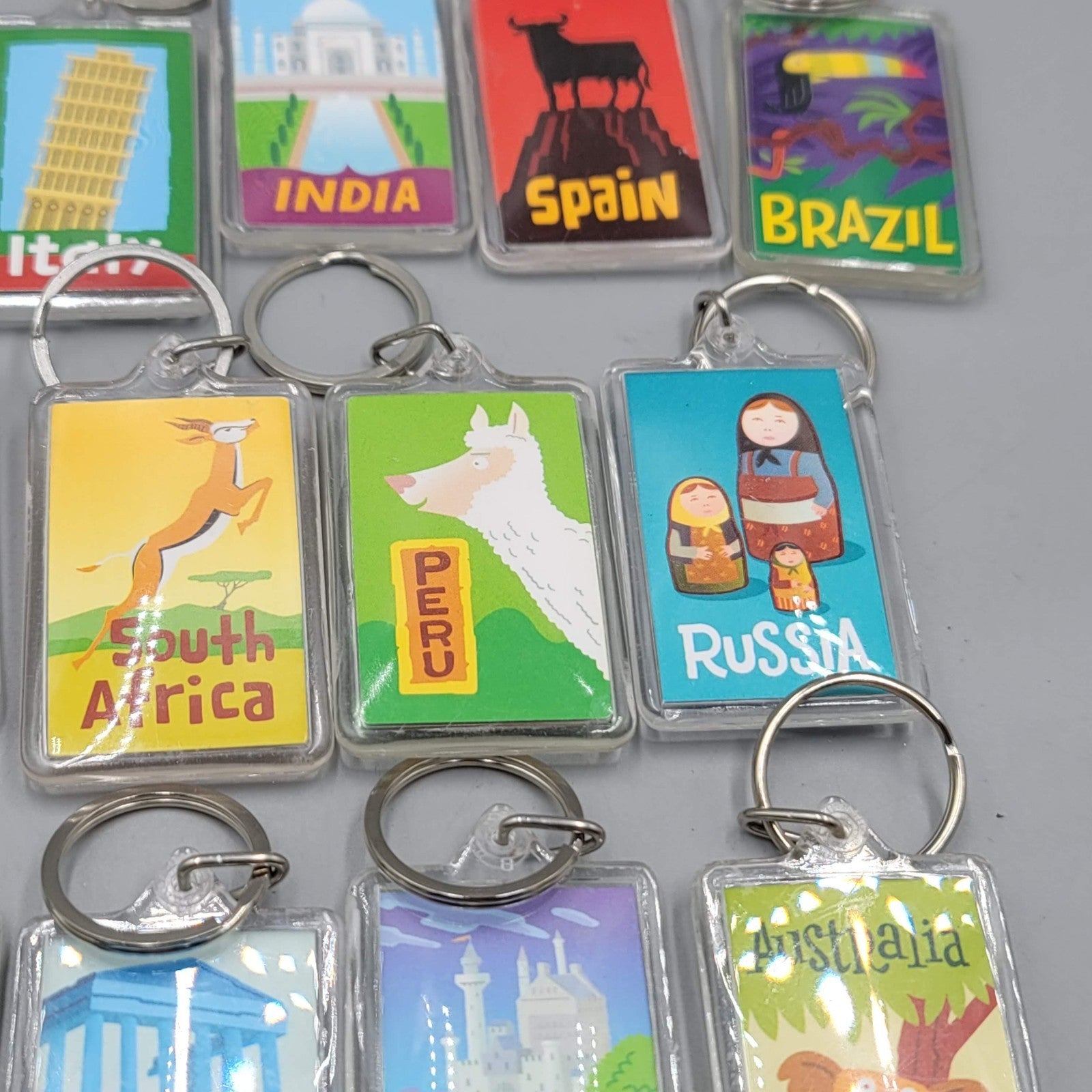 Highlights Top Secret Adventures Lot of 13 Keychains Acrylic