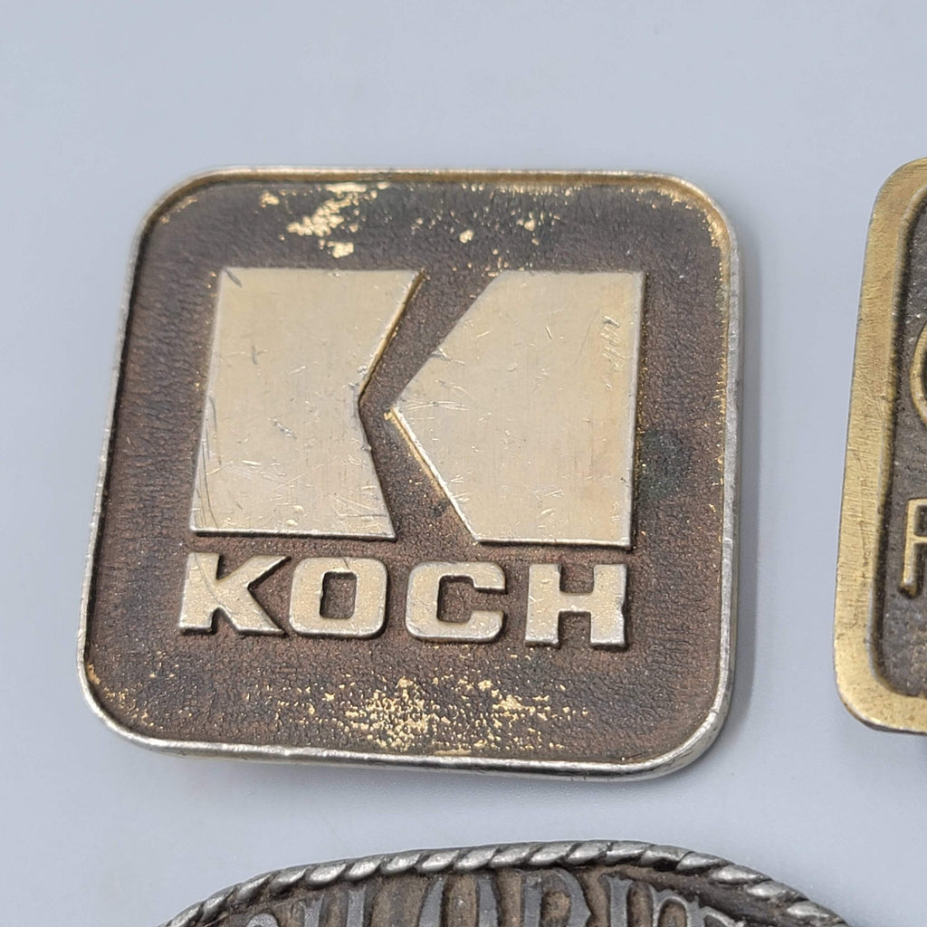 Vintage Belt Buckle Lot of 4 All with issues/problems see photos