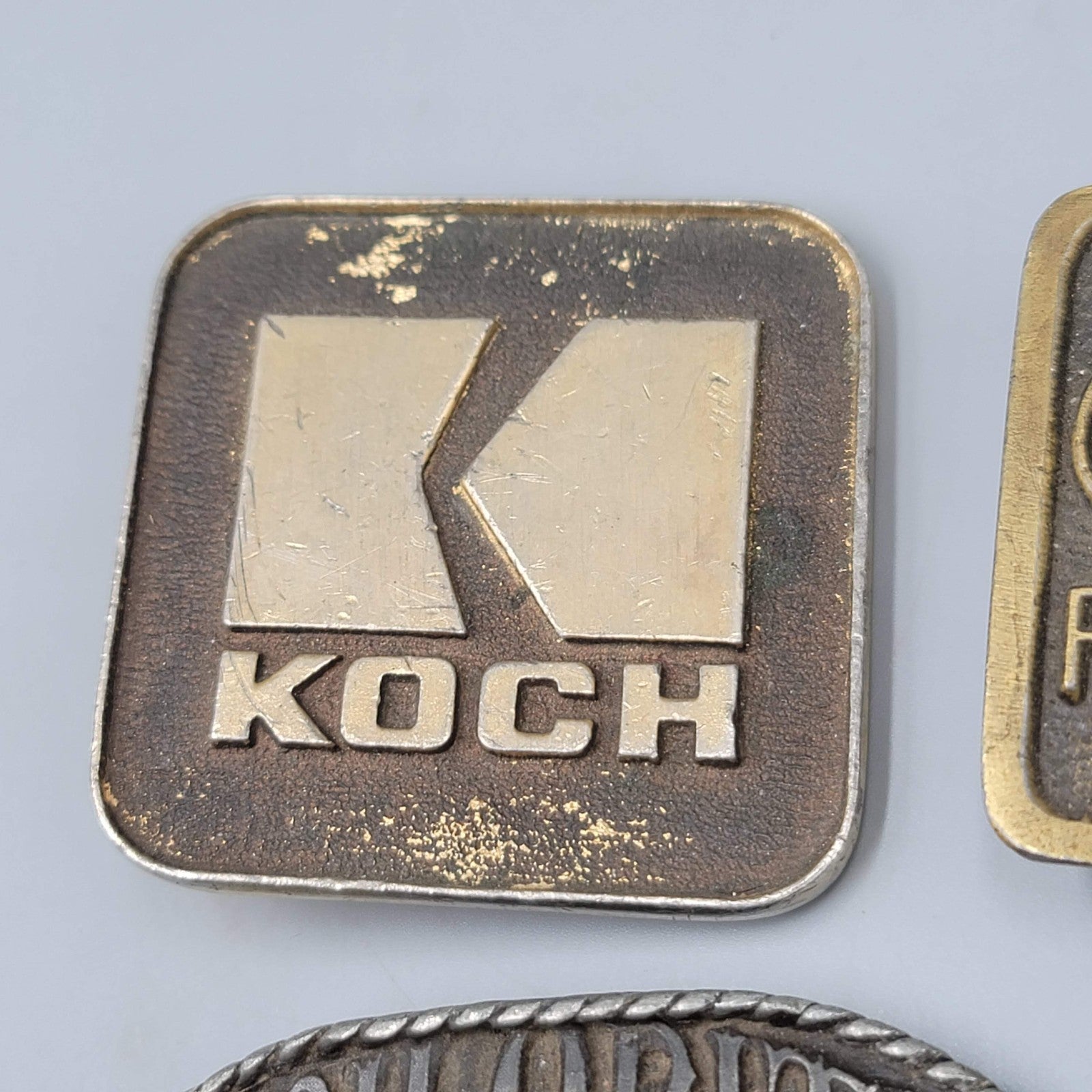 Vintage Belt Buckle Lot of 4 All with issues/problems see photos