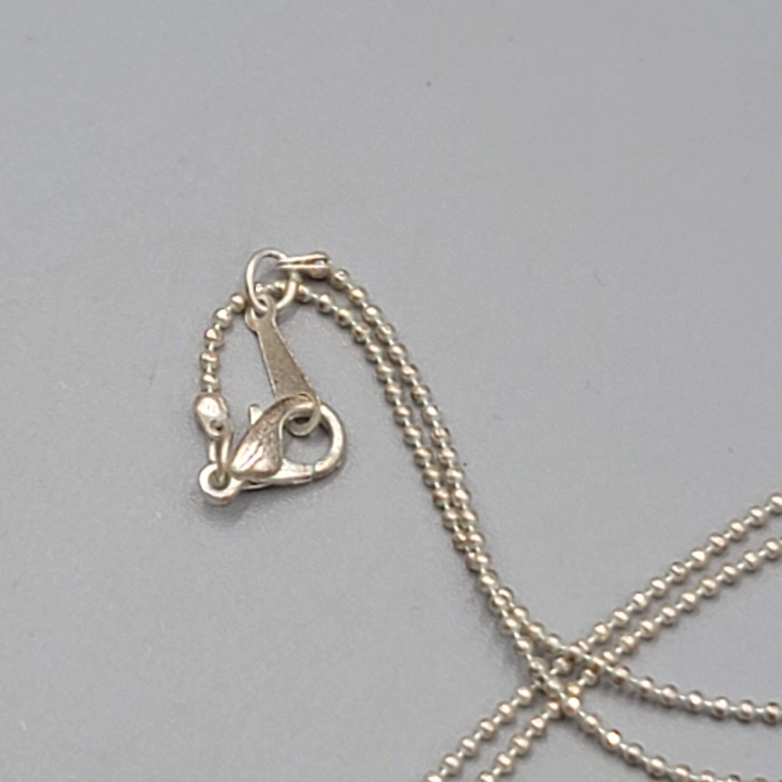 Sea Turtle Necklace Pink Rhinestone Silver tone 18"