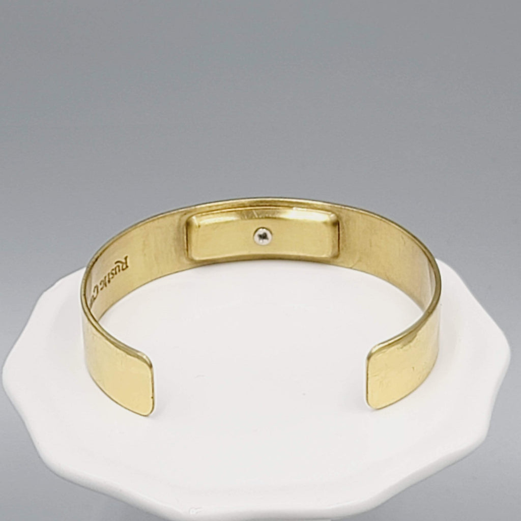 Rustic Cuff 2 Tone Live With Intention Gold & Silvertone Cuff Bracelet