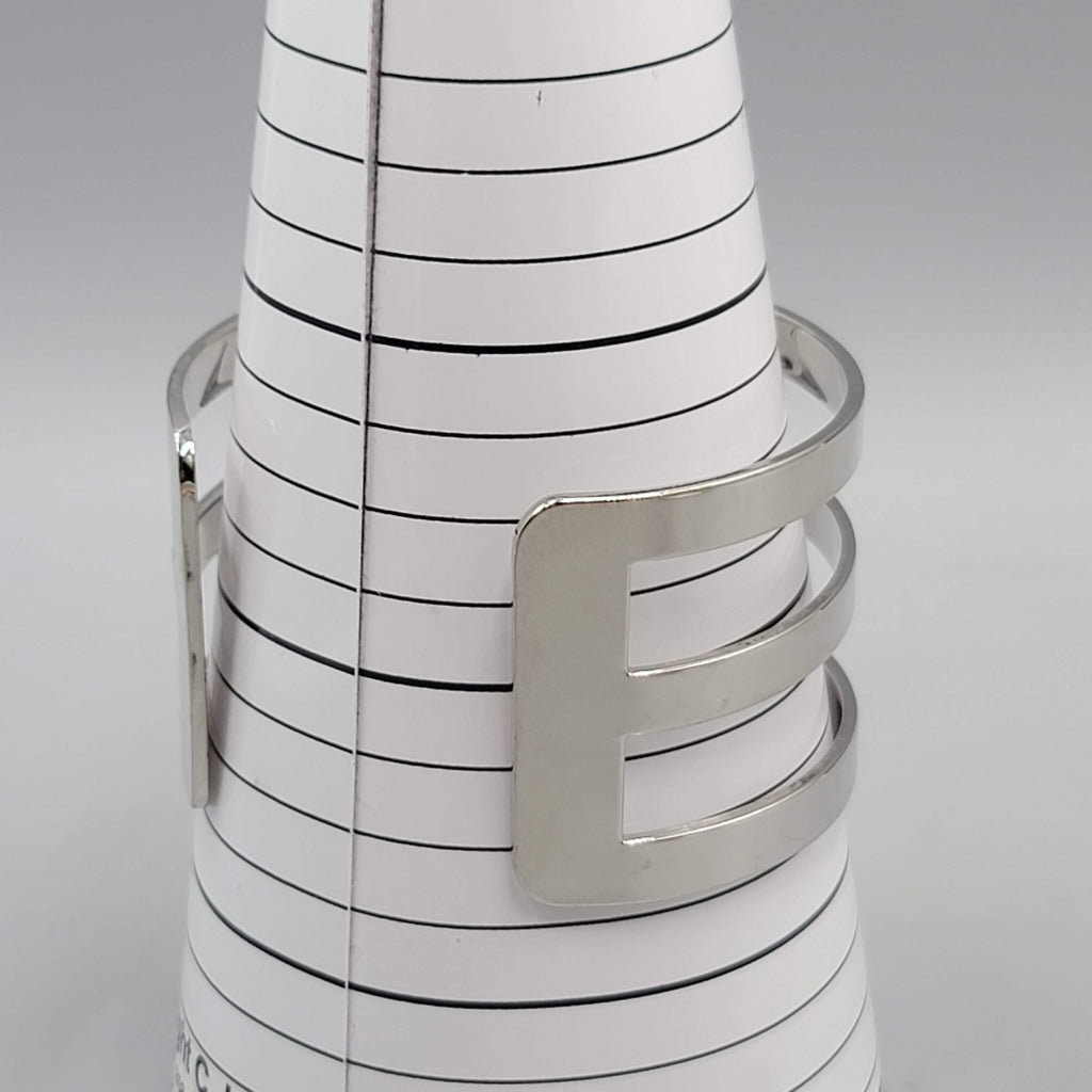 Triple Bar Cuff Bracelet Silver tone Fashion Jewelry 7"
