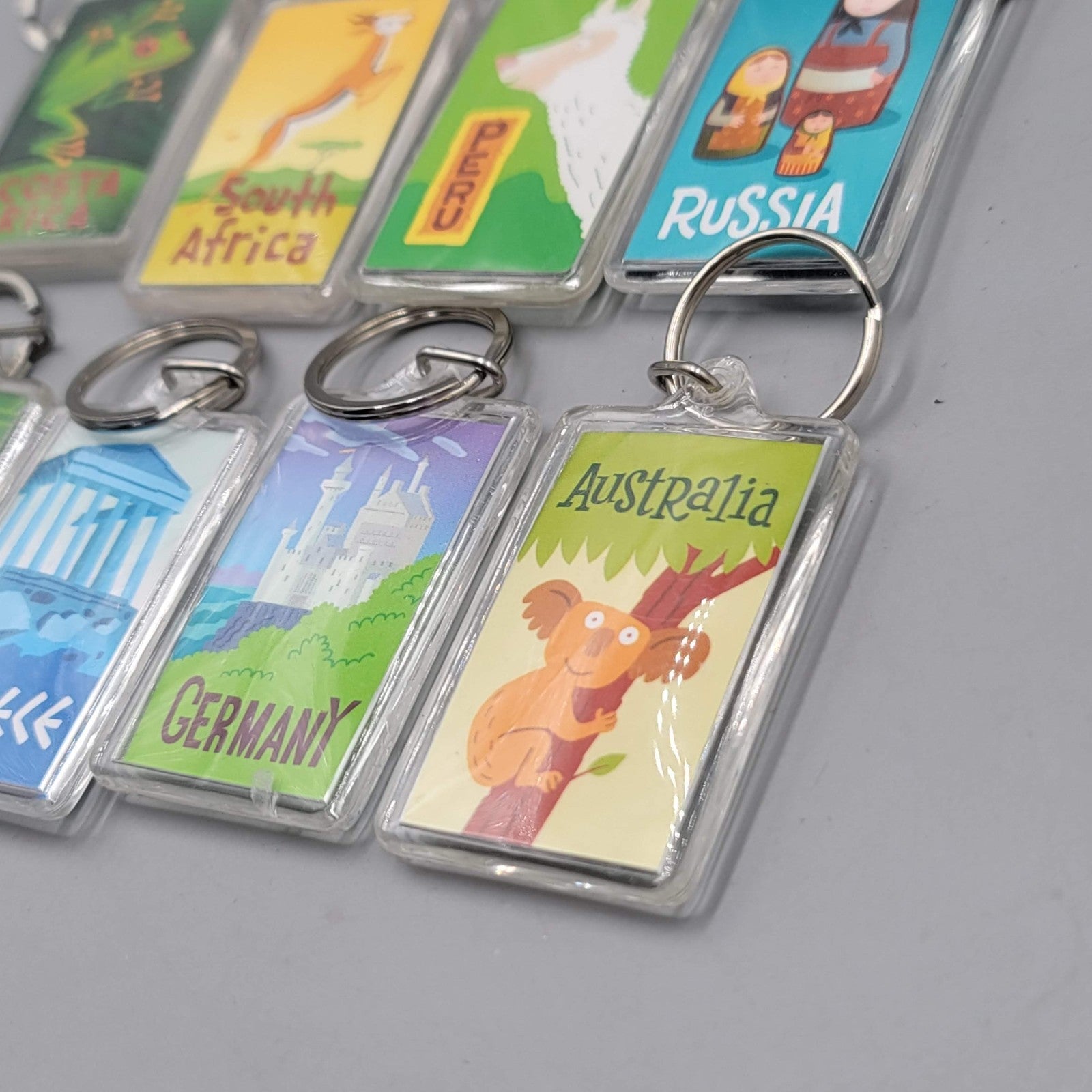 Highlights Top Secret Adventures Lot of 13 Keychains Acrylic