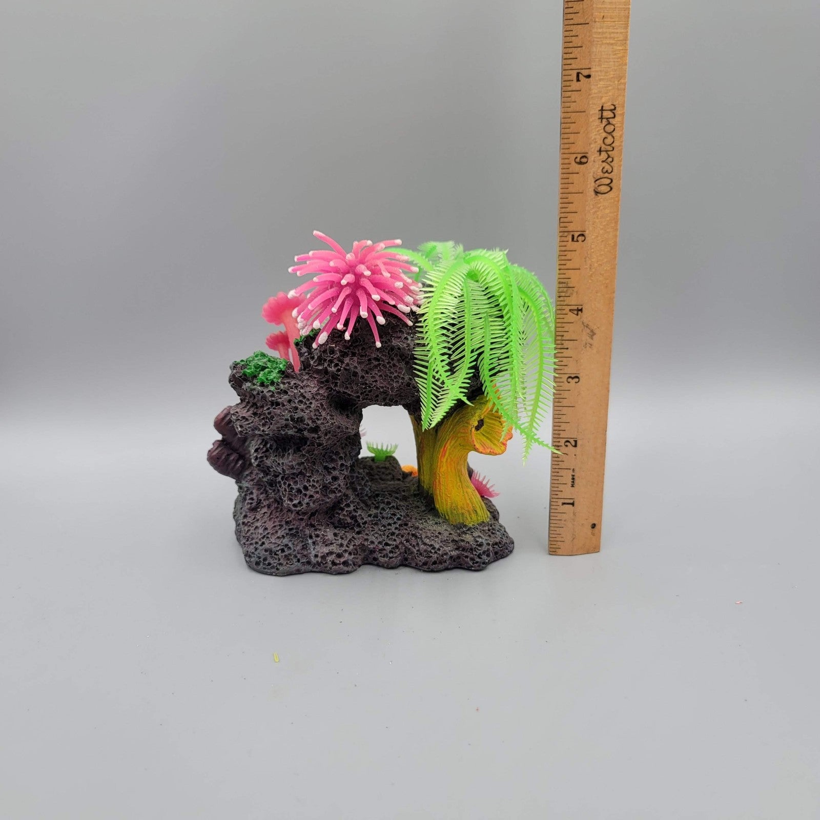 Aquarium Decor Lot 5pc Artificial Coral Plants Cave Tree Fish Tank Decorations S