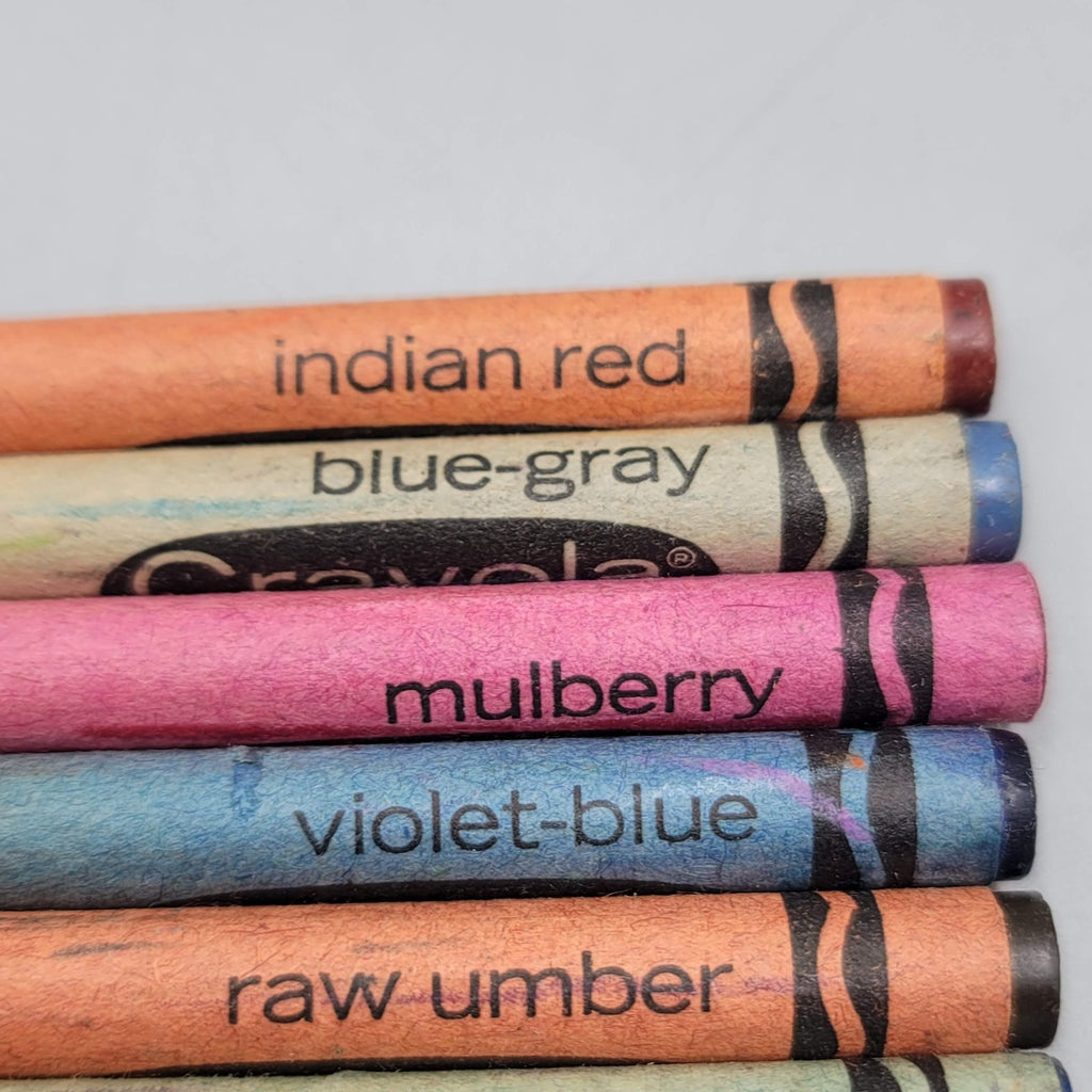 Binney & Smith Crayola Crayons 11 Vintage Rare Retired Indian Red USA Umber etc
