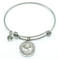 LA Heart Charm Bracelet "Mom, I Love you" "Thank you for all you do" 2 1/2"