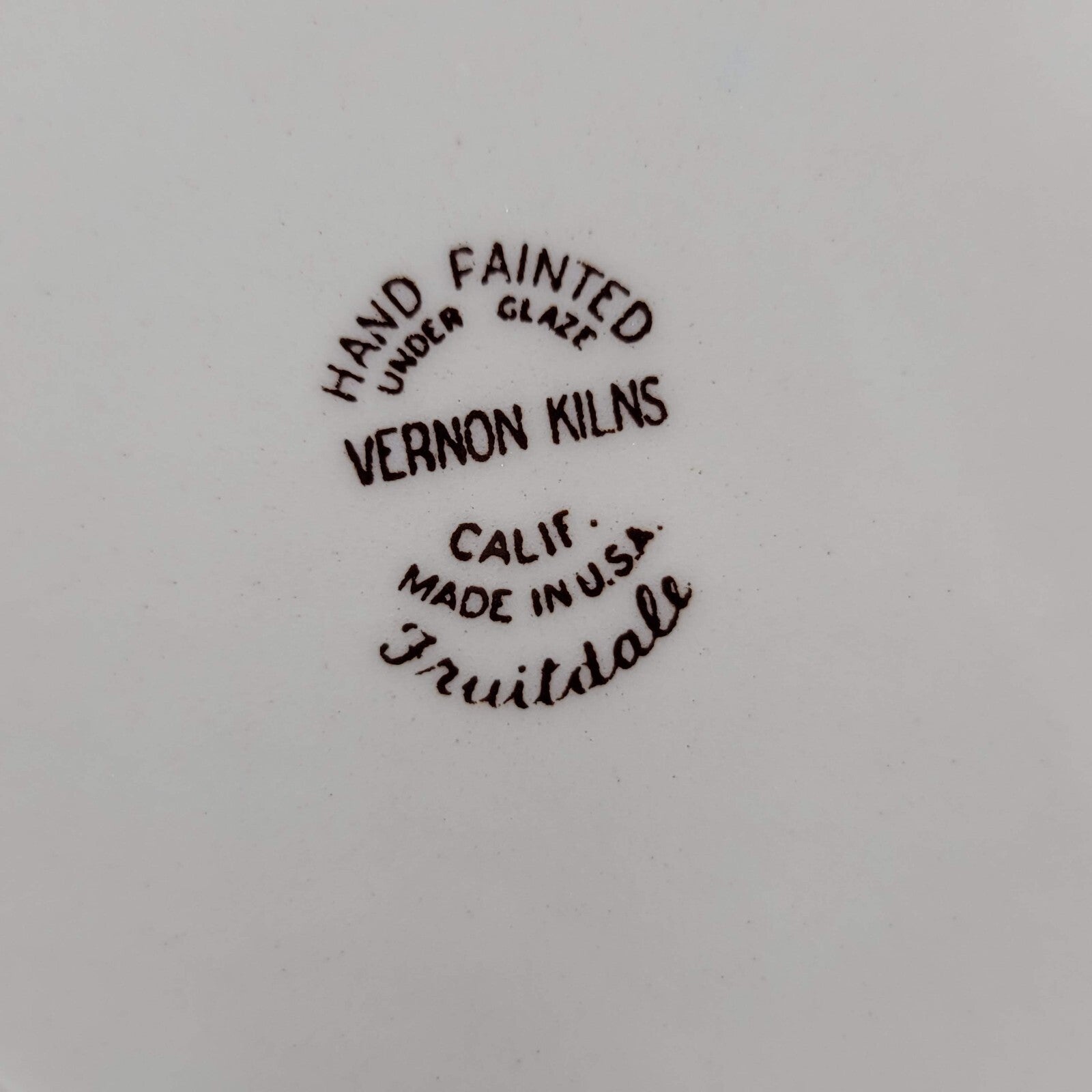 Vintage Vernon Kilns Fruitdale Dinner Plates Made In USA 9.5 in