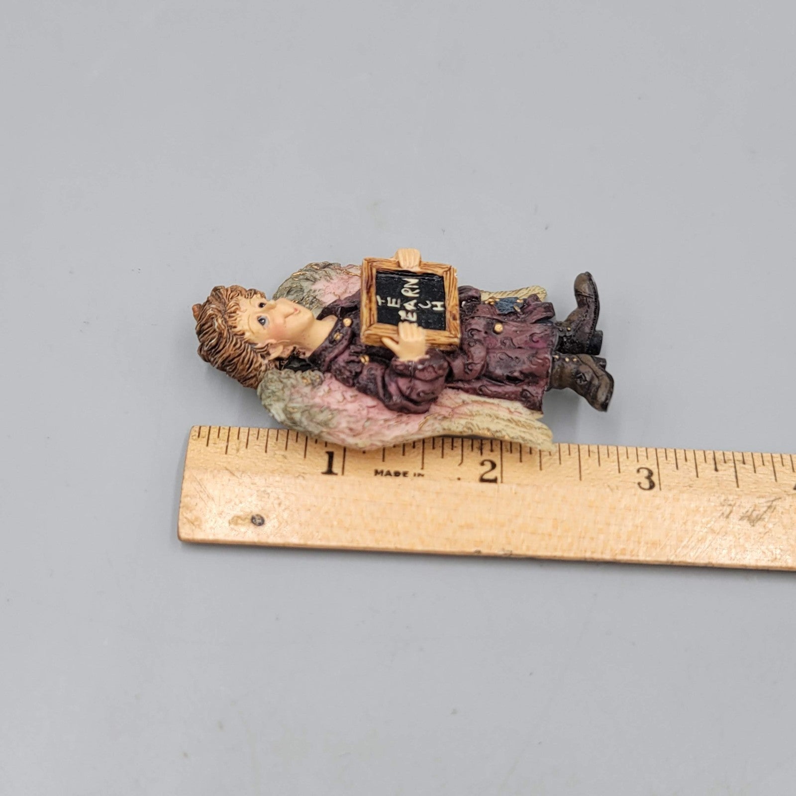 Vintage Boyds Bear Angel Brooch Resin Angel 2.75 in