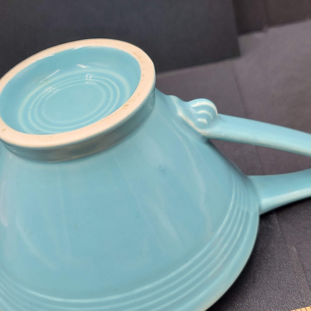 Vintage Fiesta Harlequin Blue Creamer Pink Sugar Set No Lid Ceramic