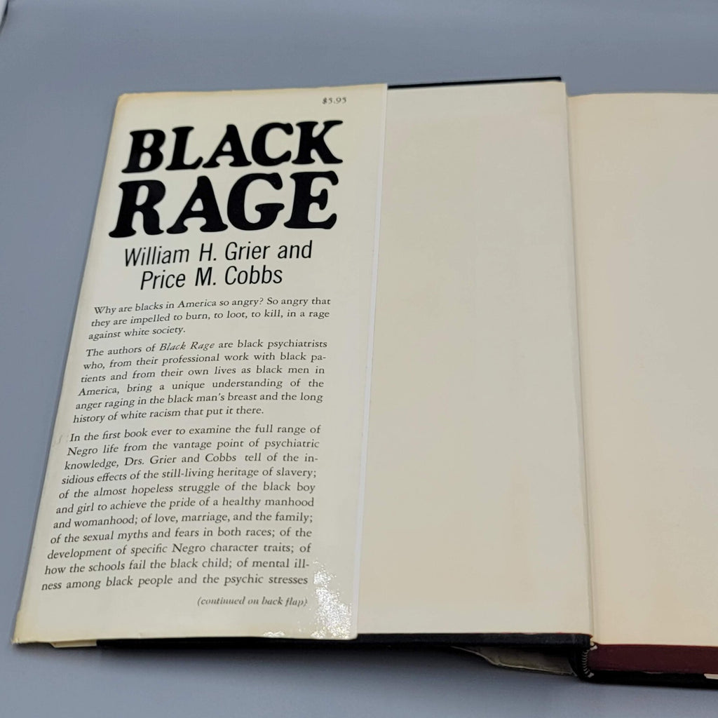 Vintage Hardcover Black Rage by William H. Grier and Price M. Cobbs