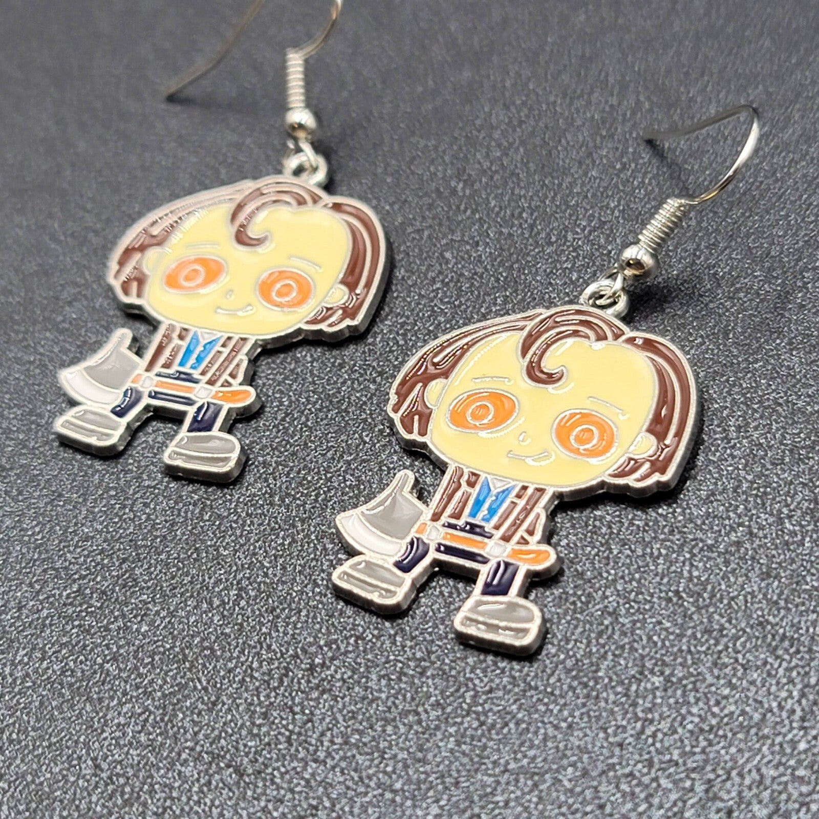 Jack Torrance Pierced Earrings Enamel The Shining Horror Movie Dangle 1.25" FS
