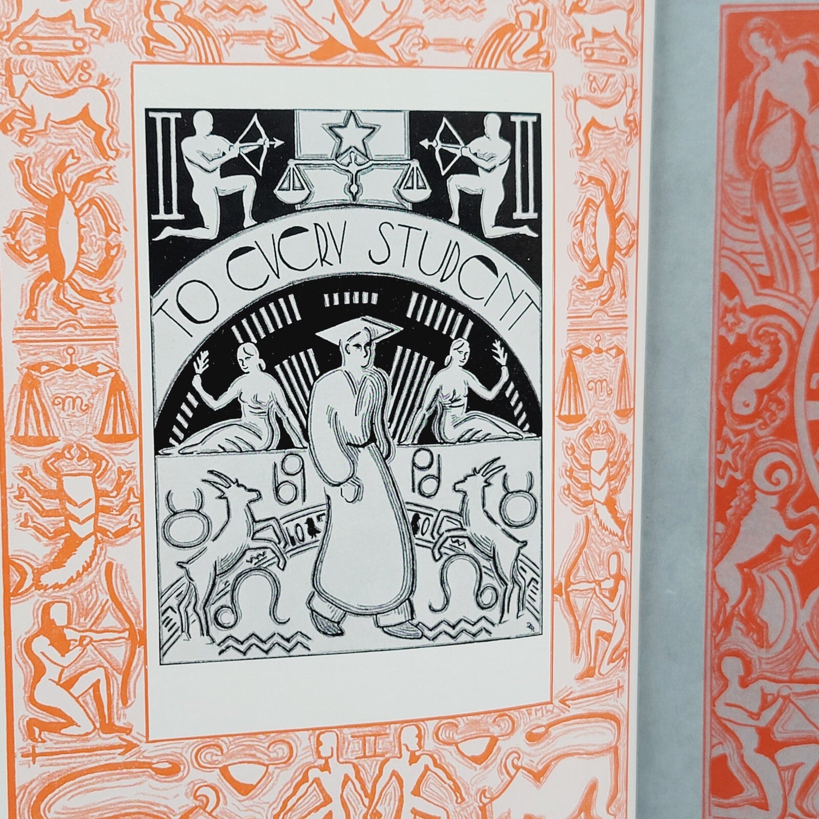 VINTAGE 1937 SOUTH HIGH SCHOOL YEARBOOK SIGNS OF THE ZODIAC
