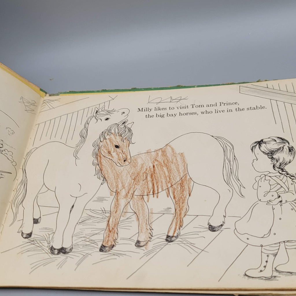 Milly And Her Dogs By Lena Barksdale Antique Children’s Book AS-IS See Photos