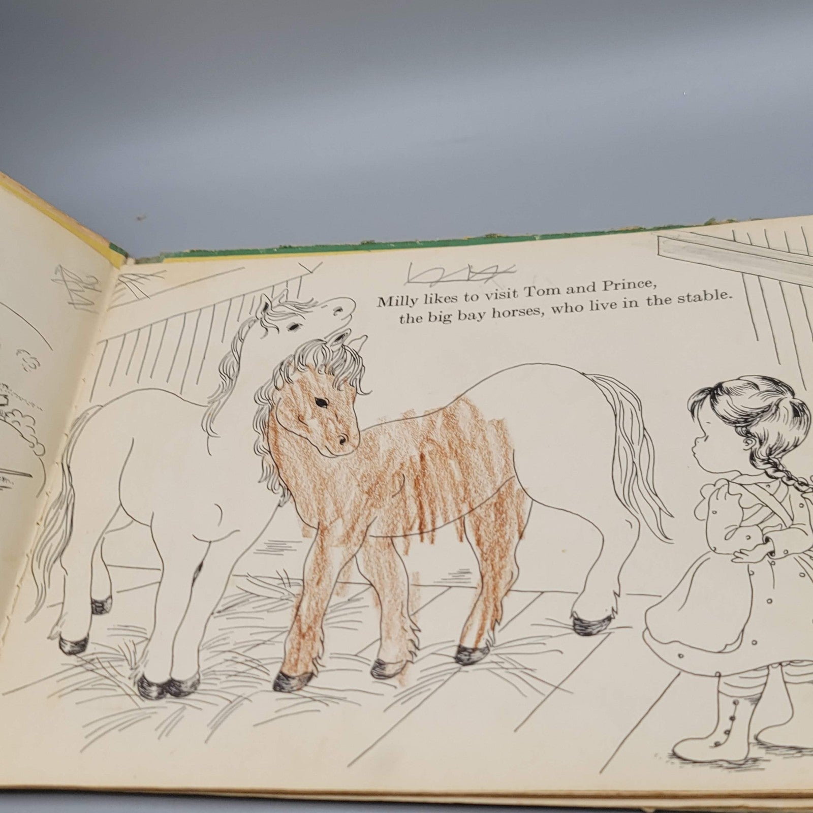 Milly And Her Dogs By Lena Barksdale Antique Children’s Book AS-IS See Photos