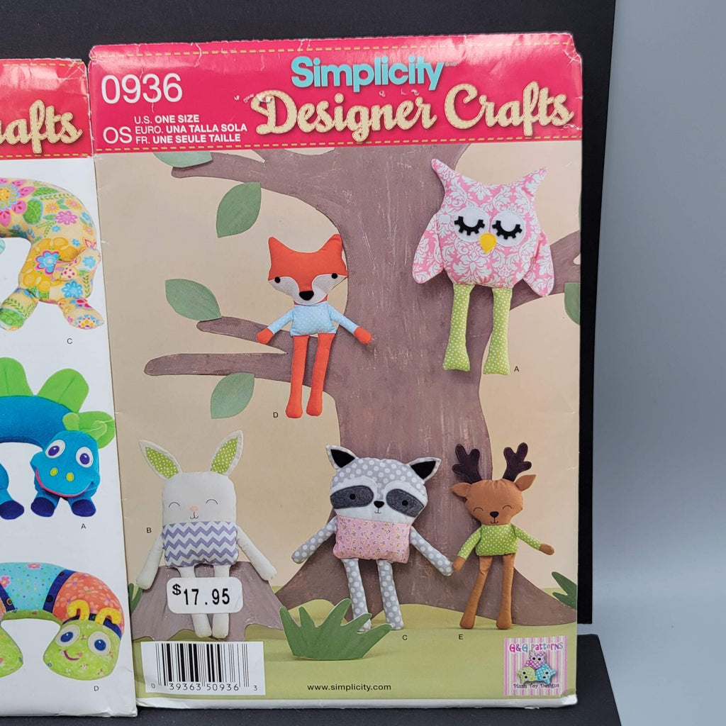 Simplicity Designer Crafts 0936 0940 Sewing Pattern Uncut