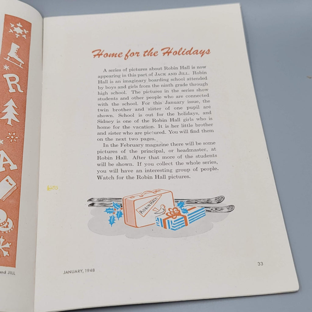 Jack And Jill Magazine January 1948 Children's Magazine