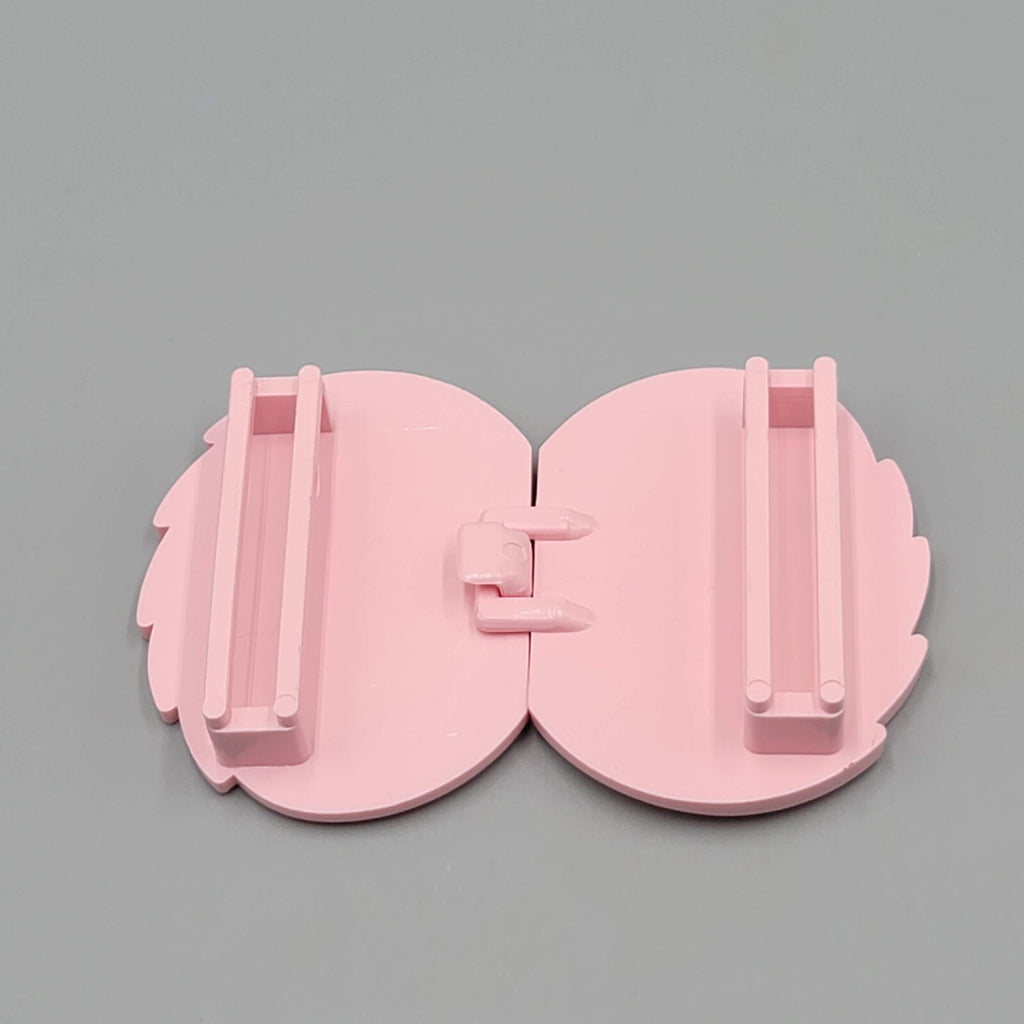 Vintage Belt Buckle Pink Plastic Mid Century