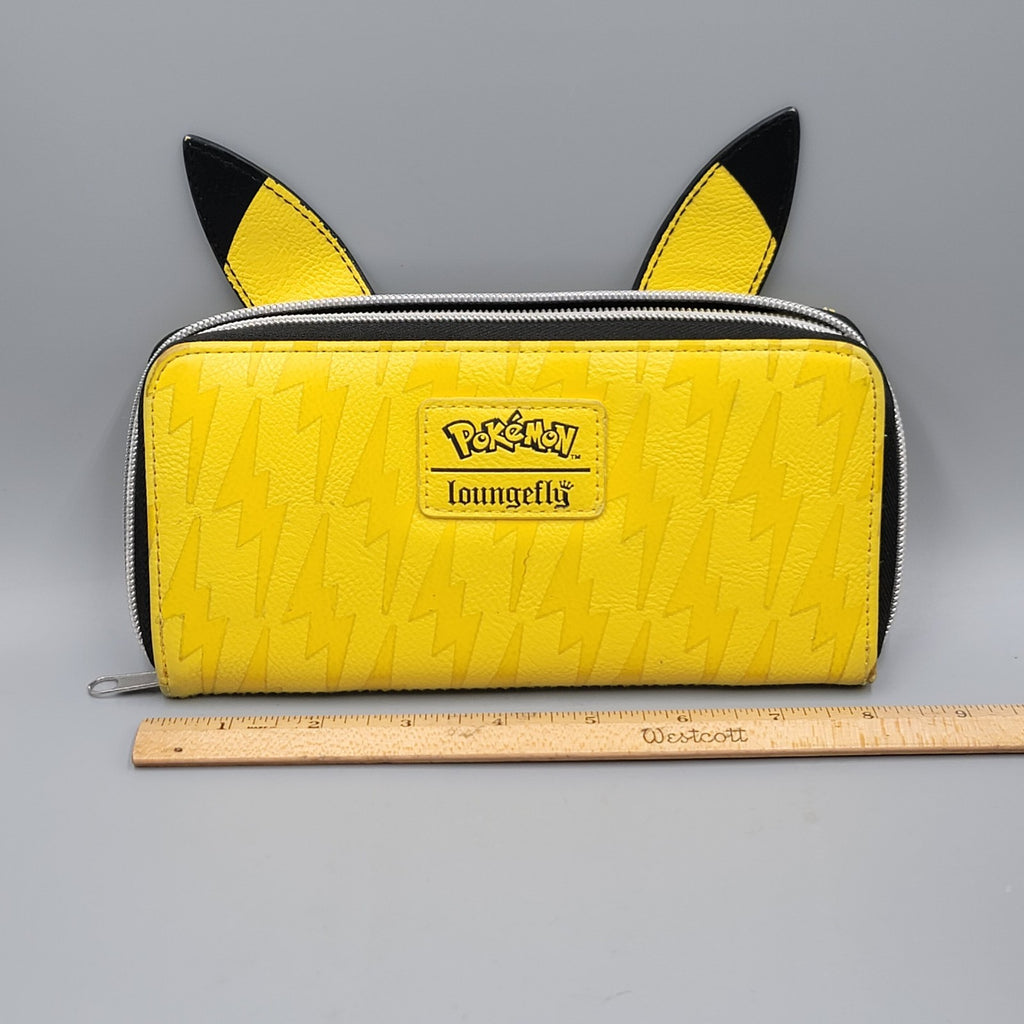 Loungefly Pikachu Zip Around Wallet Yellow Pokemon Cosplay Pre-Owned