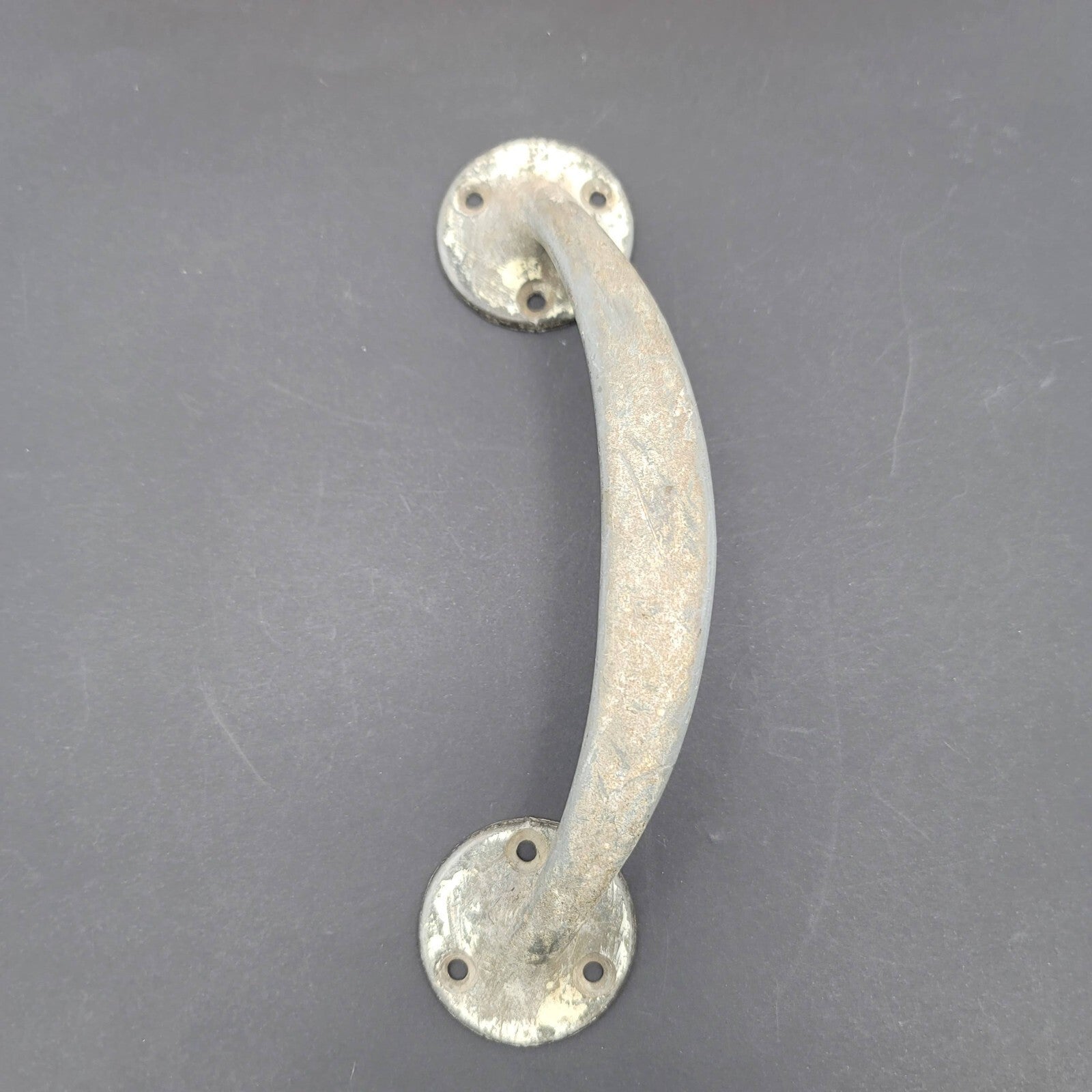 Vintage Pot Metal Pull Large Shabby Reclaimed Salvage Hardware 7.25"