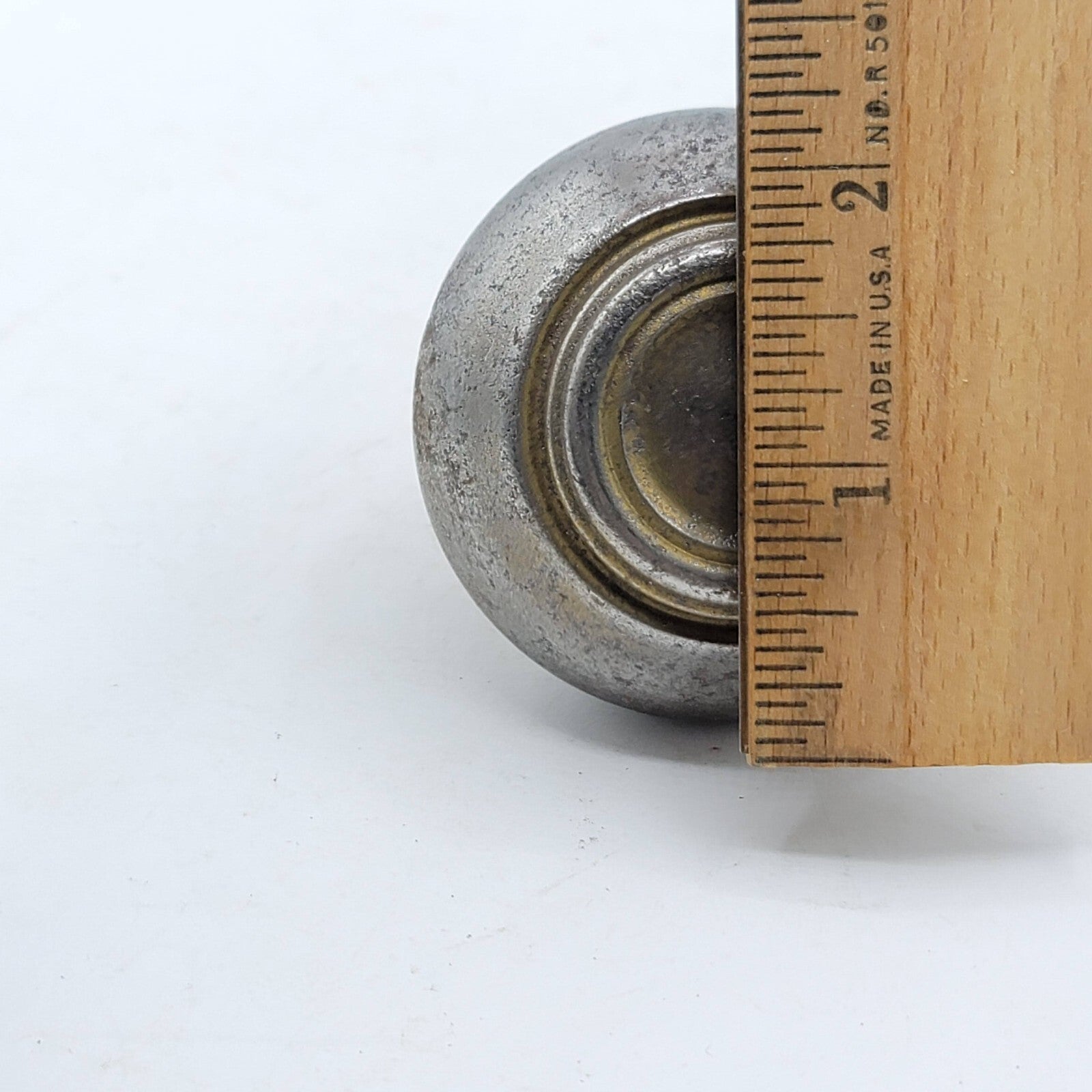 Single Vintage Steel Door Knob Reclaimed Salvage 2.25"   D644