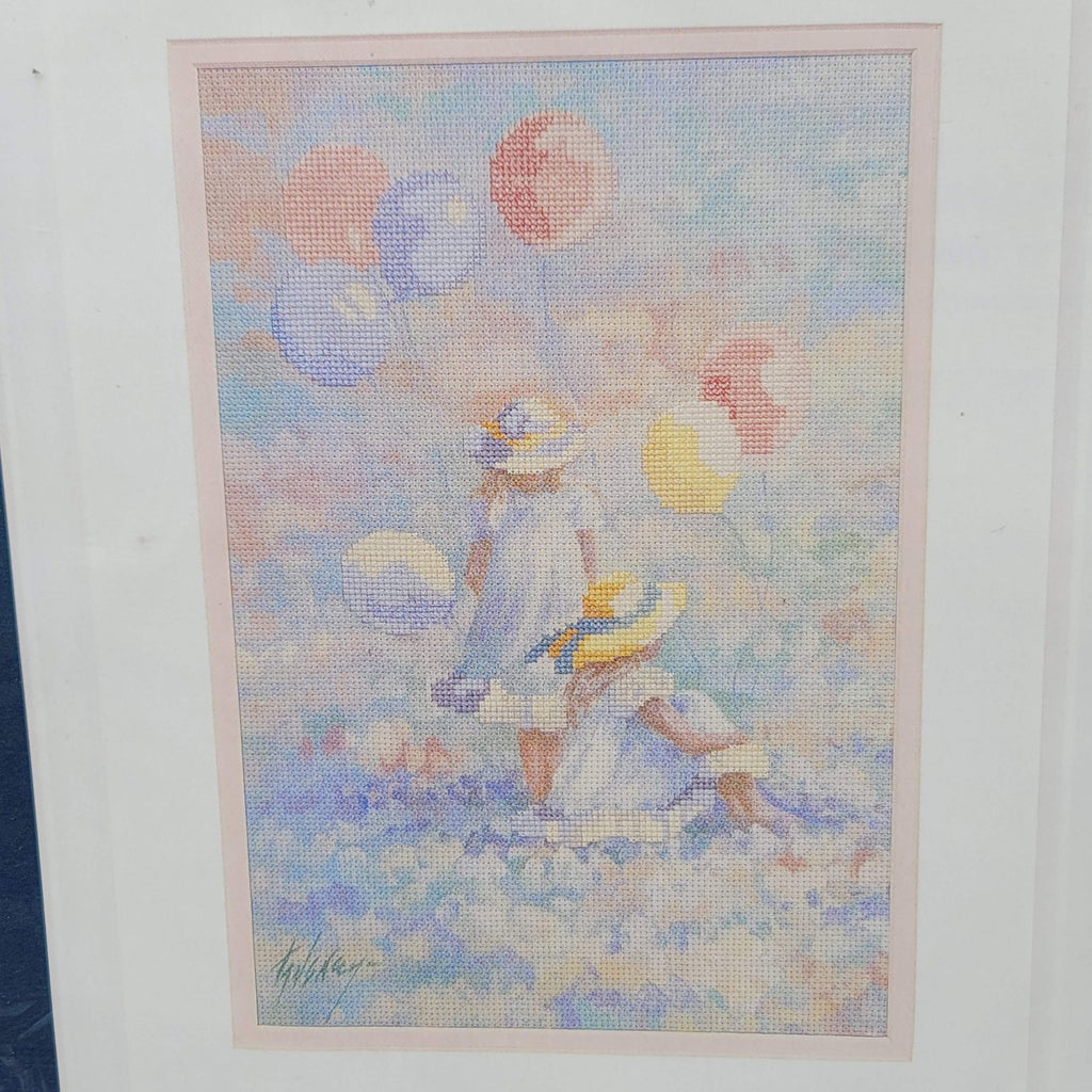 Simplicity Breezy Balloons 05521 Counted Cross Stitch Kit 9x12" Candy Tangney