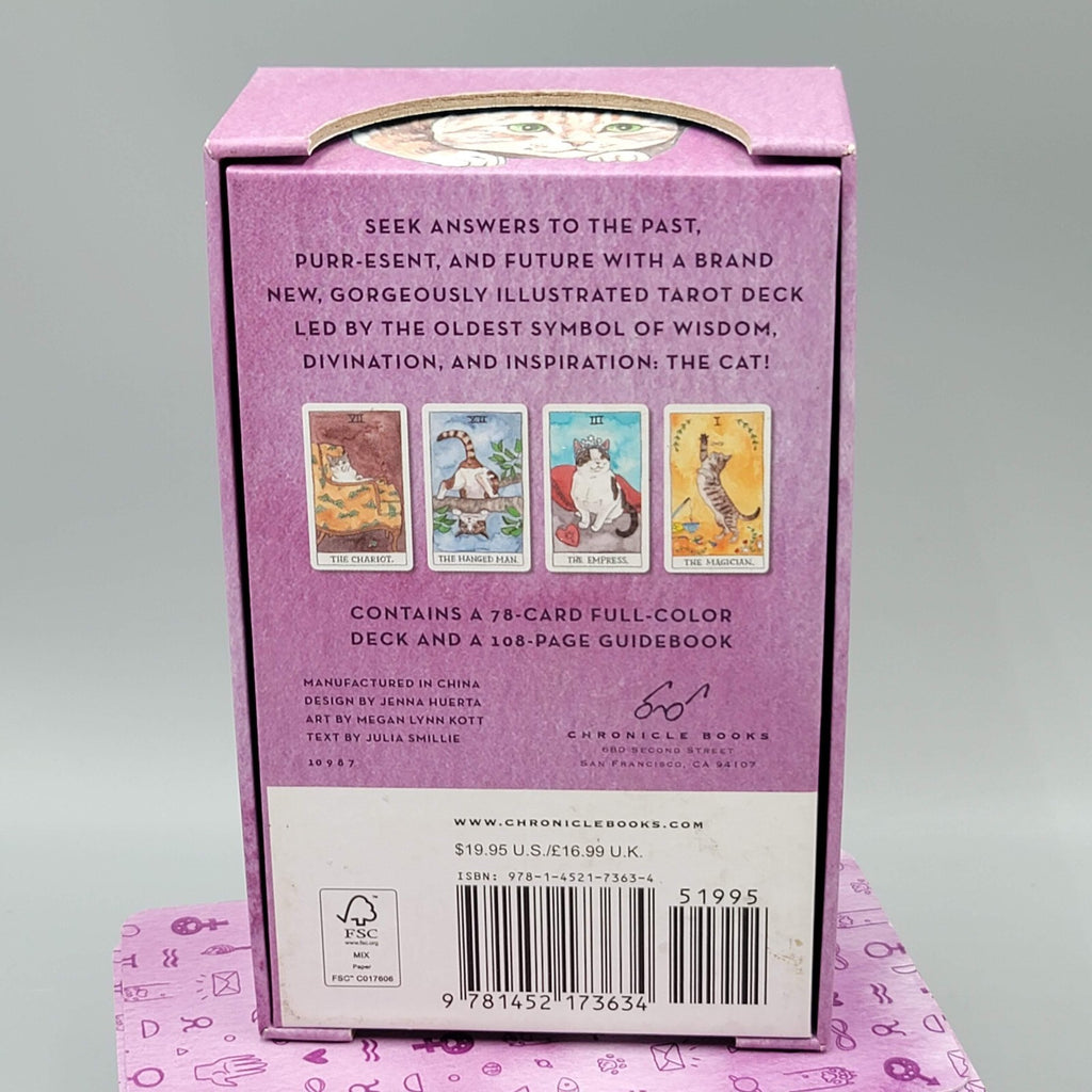 Cat Tarot 78 Cards in Box with Guidebook Illustrated by Megan Lynn Kott EUC