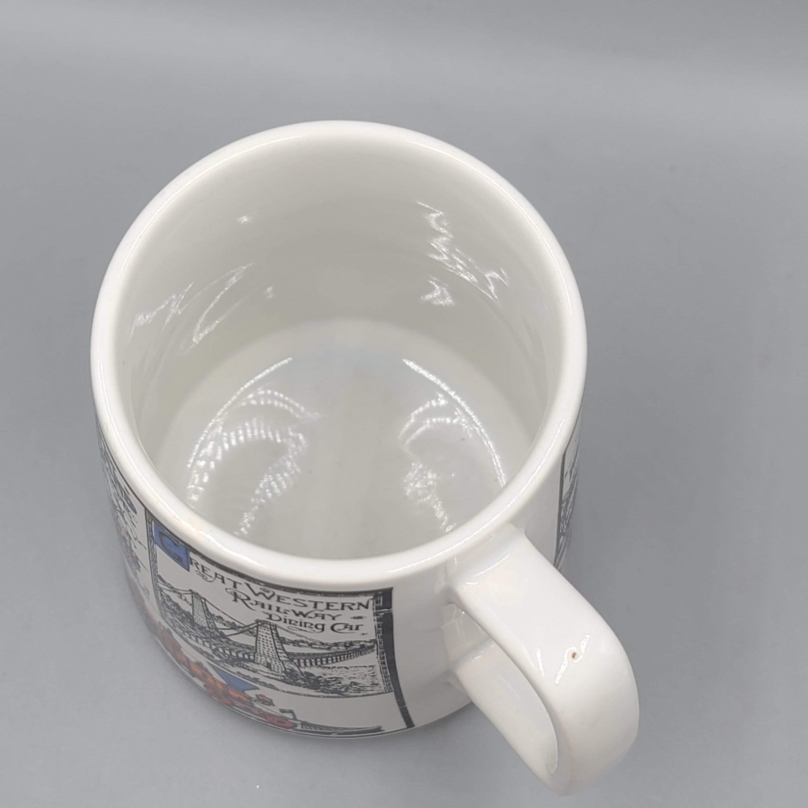 Railroad Poster Ceramic Coffee Mug Cup Train Engines Rock Island L&N MKT Retro