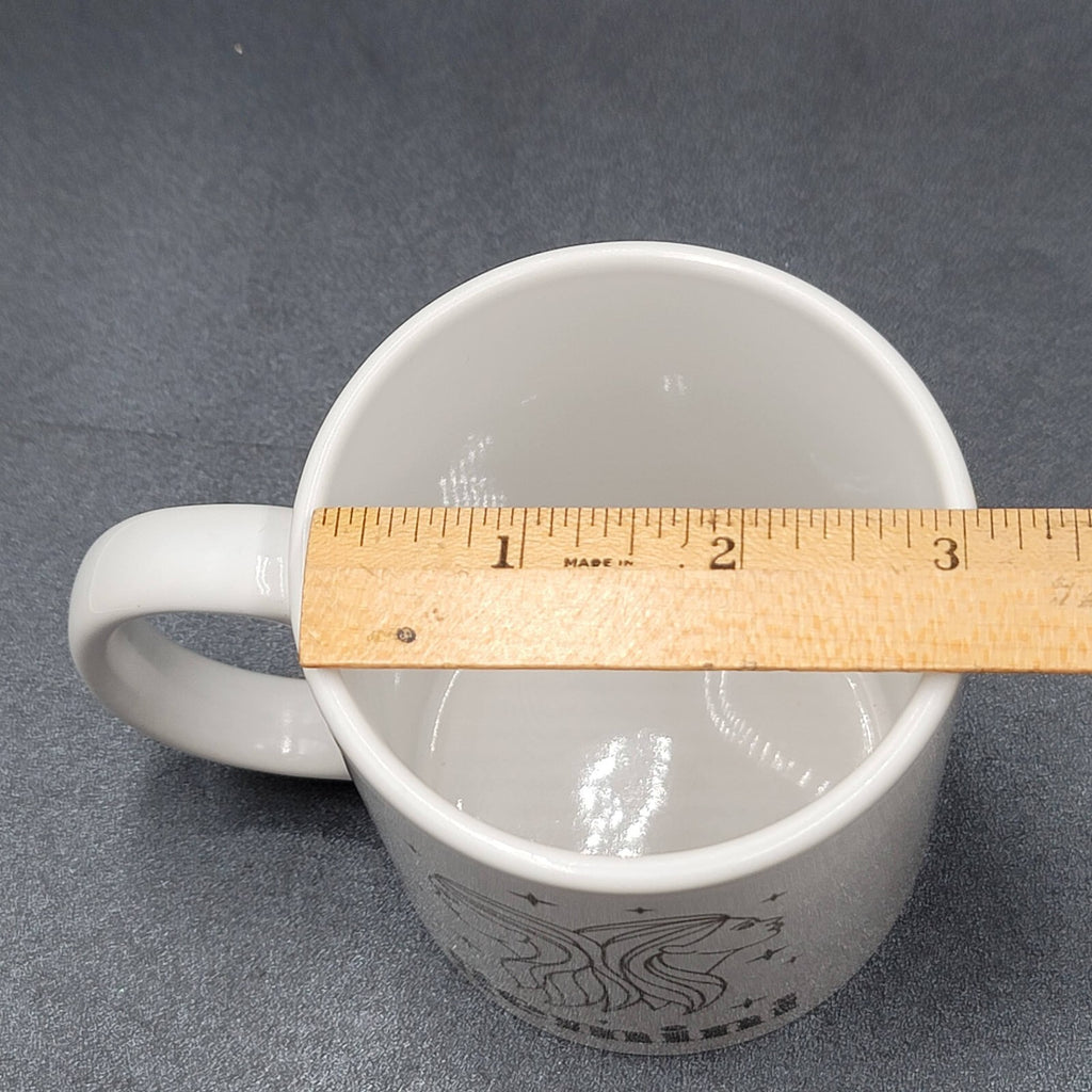 Gemini Horoscope Twins Zodiac Porcelain Coffee Mug White Gold