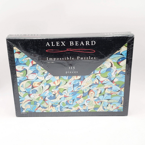Alex Beard Impossible Puzzles Fishery New in Box 315 Pieces 25" x 17 1/2"