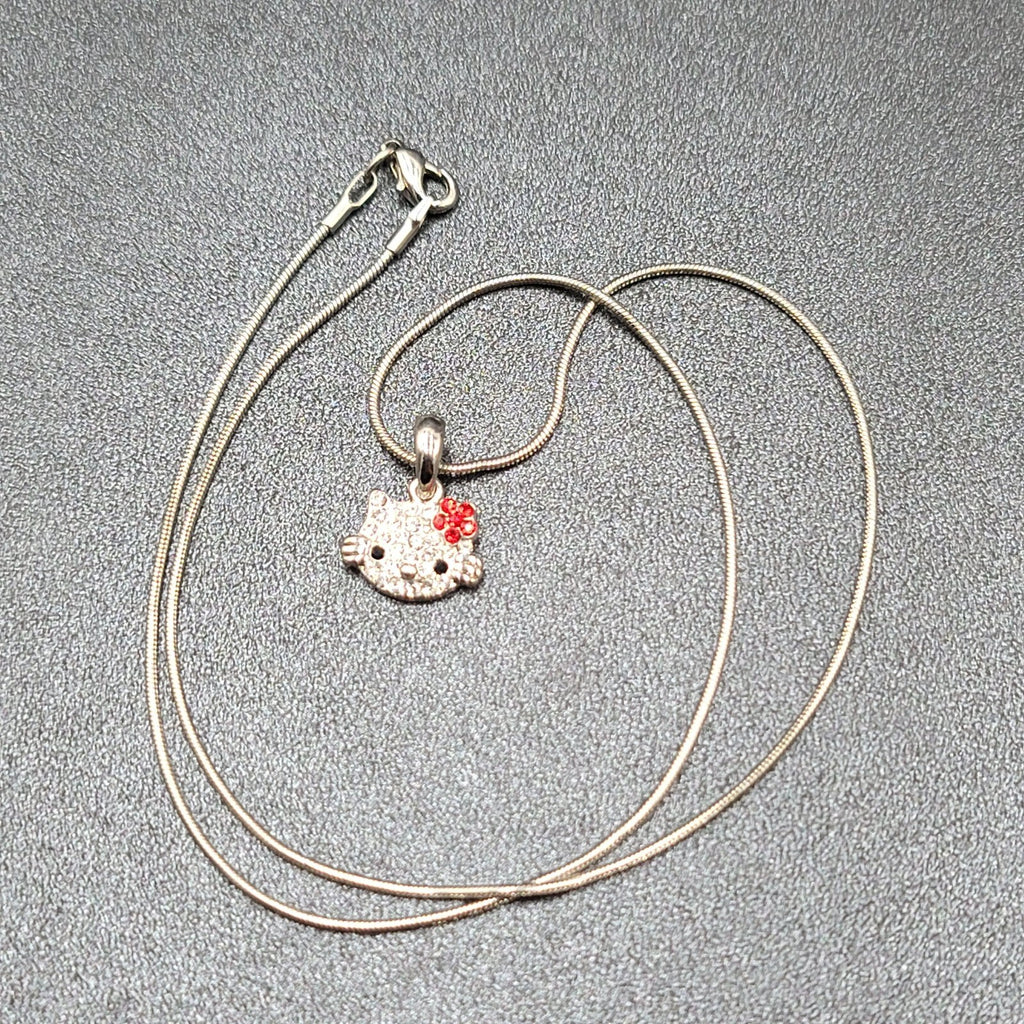 Cute Sweet Hello Kitty Pendant Necklace Cartoon Jewelry 18"