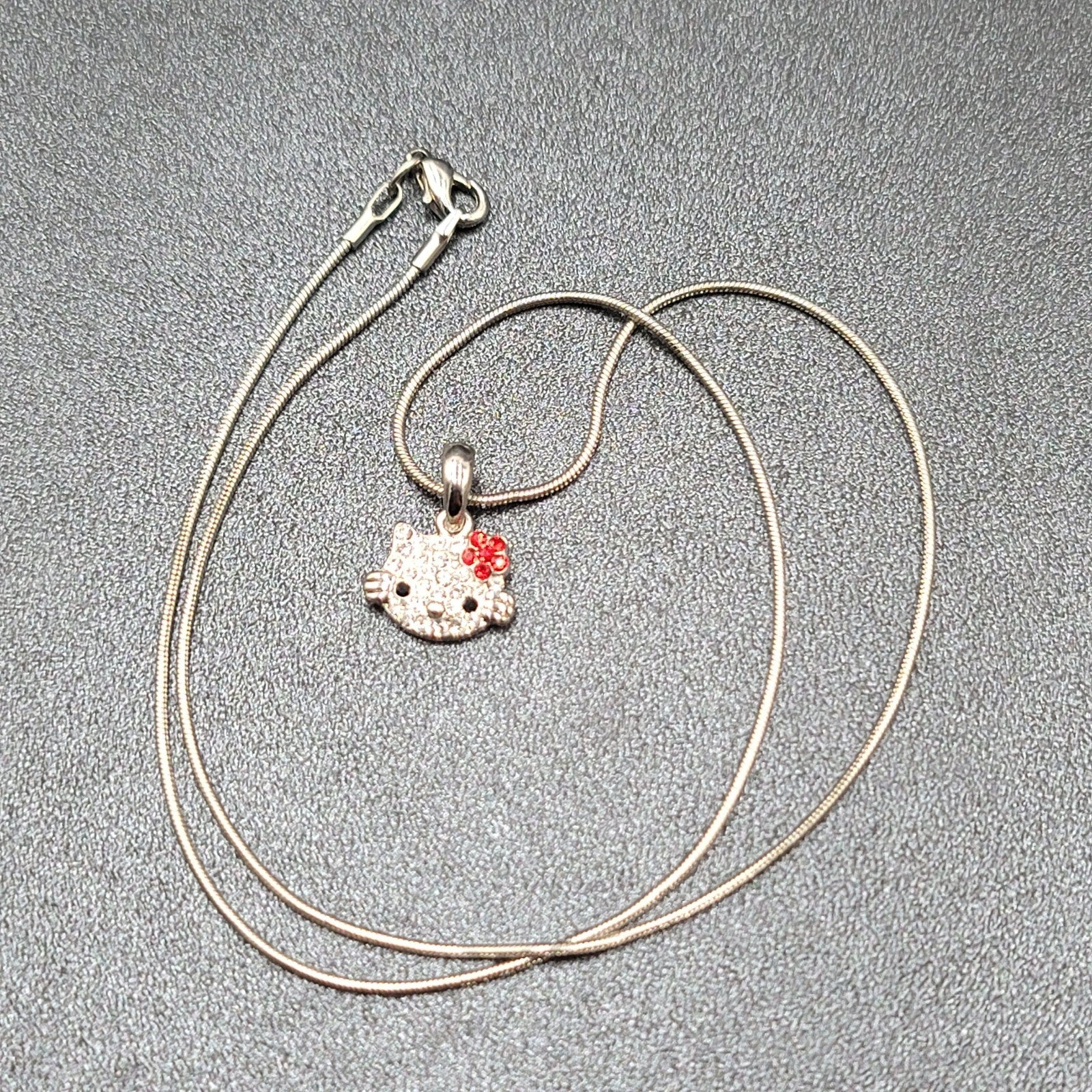 Cute Sweet Hello Kitty Pendant Necklace Cartoon Jewelry 18"